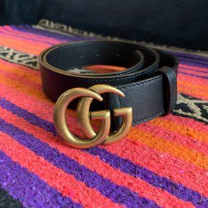 Gucci Double G Belt 34mm Size 80